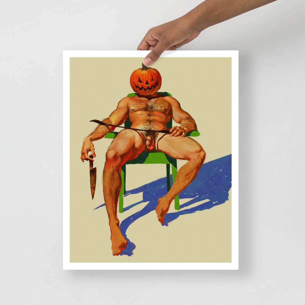 Gay Pumpkin Head Print