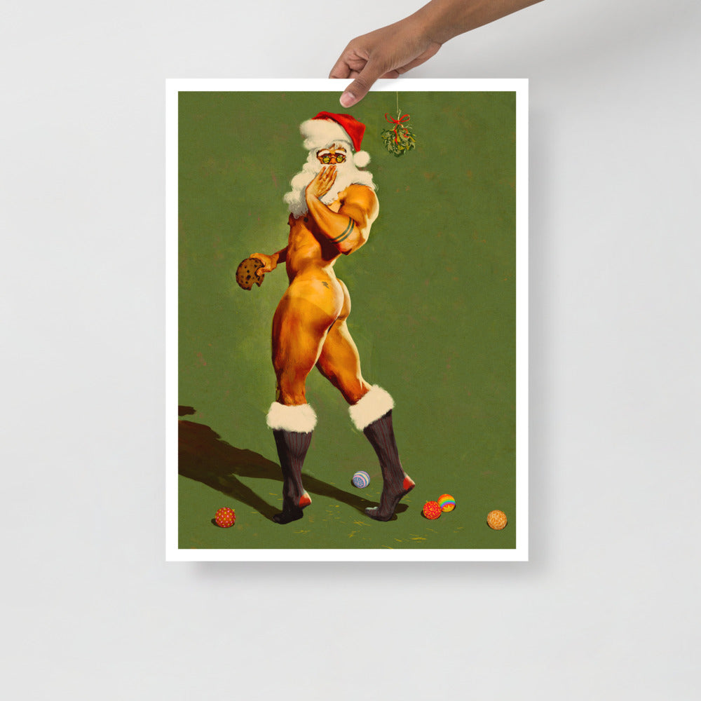 Gay Santa Holiday Print