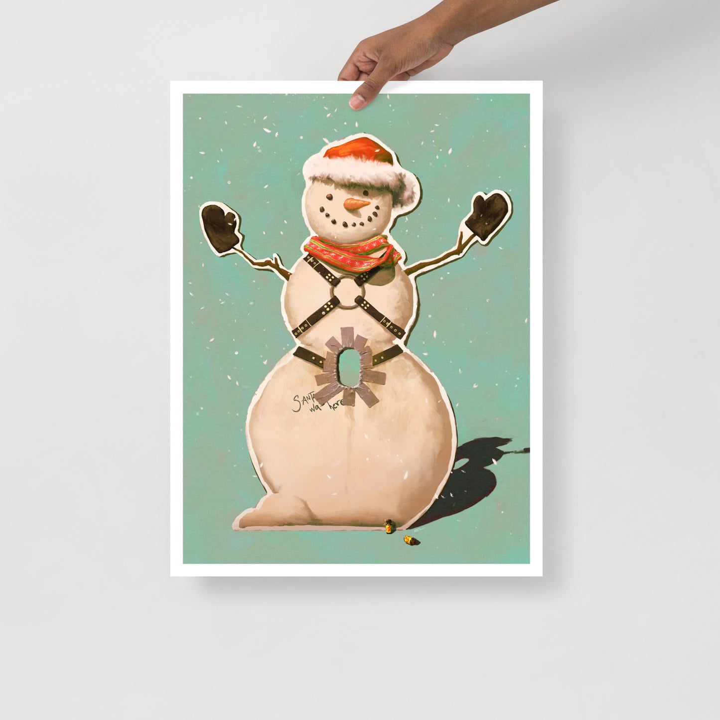 Gay Snowman Holiday Print