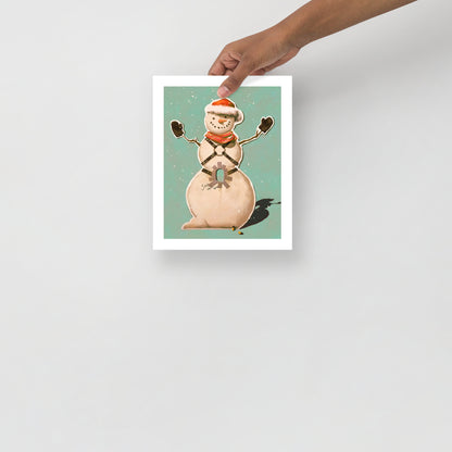 Gay Snowman Holiday Print